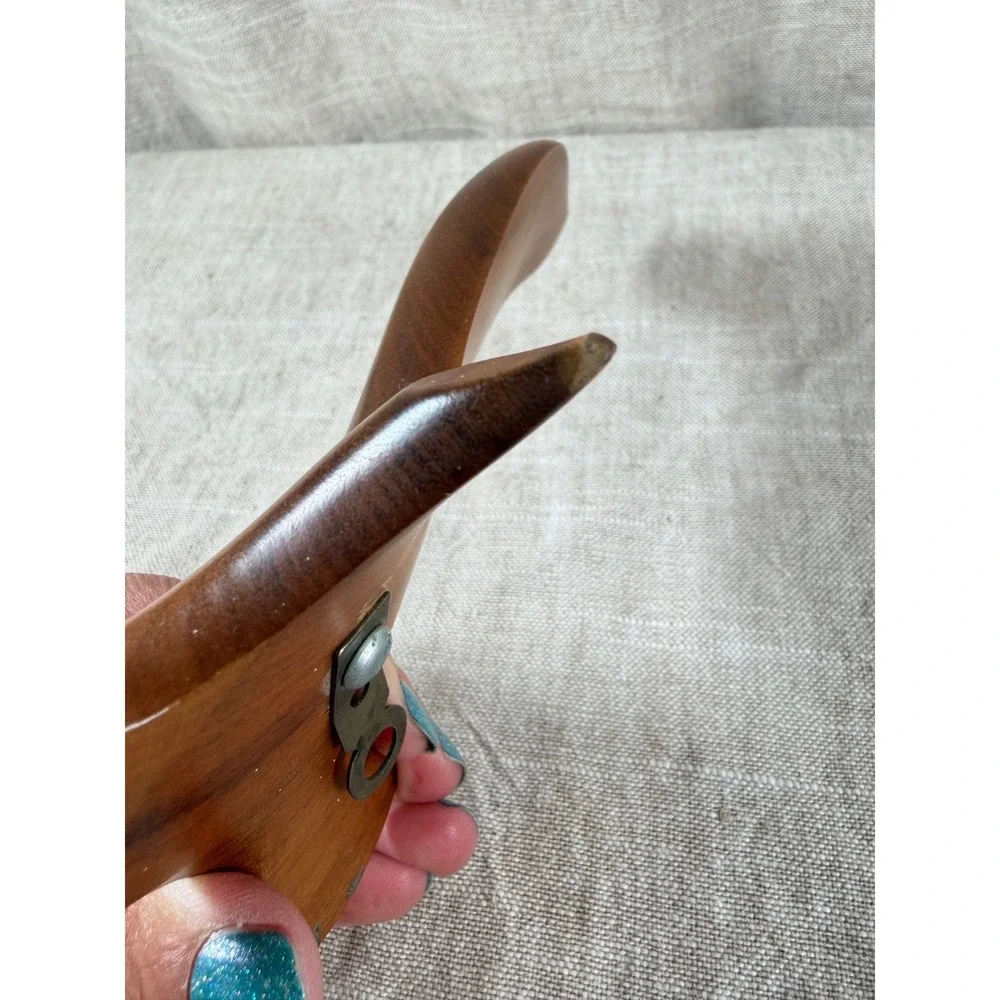 Vintage Mid Century Modern Hand Carved Wood Seagull Bird Wall Hanging Sculpture